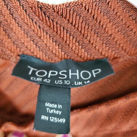 Topshop mock neck ribbed asymmetrical sweater - Picture 4 of 7